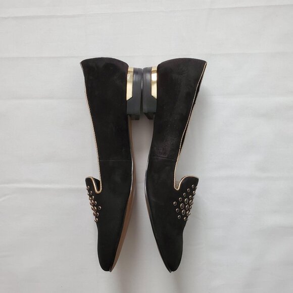 ISOLA Women’s Risa Black Suede Leather Slip-On Loafer Pump Size 8 1/2 - Picture 8 of 15